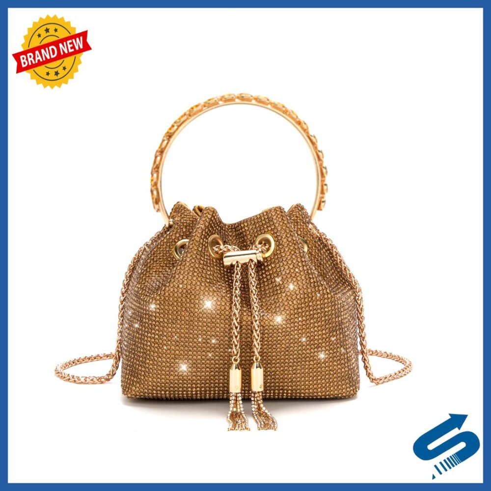 Sparkly Rhinestone Clutch Handbag Evening Party Prom Elegant Crossbody Bag